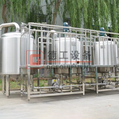 A complete set of Stainless steel brewhouse 10HL 20HL beer brewing equipment